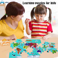 Thumbnail for GeoQuest | Scopri il mondo giocando - Puzzle mappa del mondo educativa per bambini