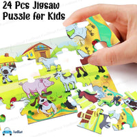 Thumbnail for PuzzelZoo | Edukacyjna zabawa - Drewniana układanka ze zwierzętami dla dzieci