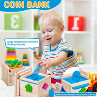 Thumbnail for EcoToys EduPlay Box | Stimola l'apprendimento e la scoperta - Set di gioco in legno Montessori