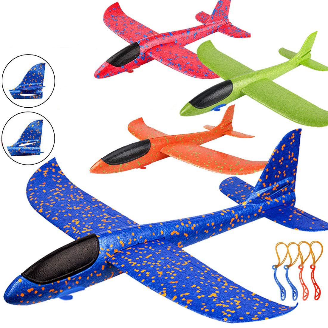SkyGlide | Schwebespaß für Jung und Alt - Schaumstoff-Wurfflugzeuge