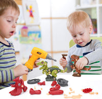 Thumbnail for DinoBuild | Baue dein eigenes Abenteuer - Educatives Dinosaurier-Konstruktionsset mit Schrauben & Bohrmaschine