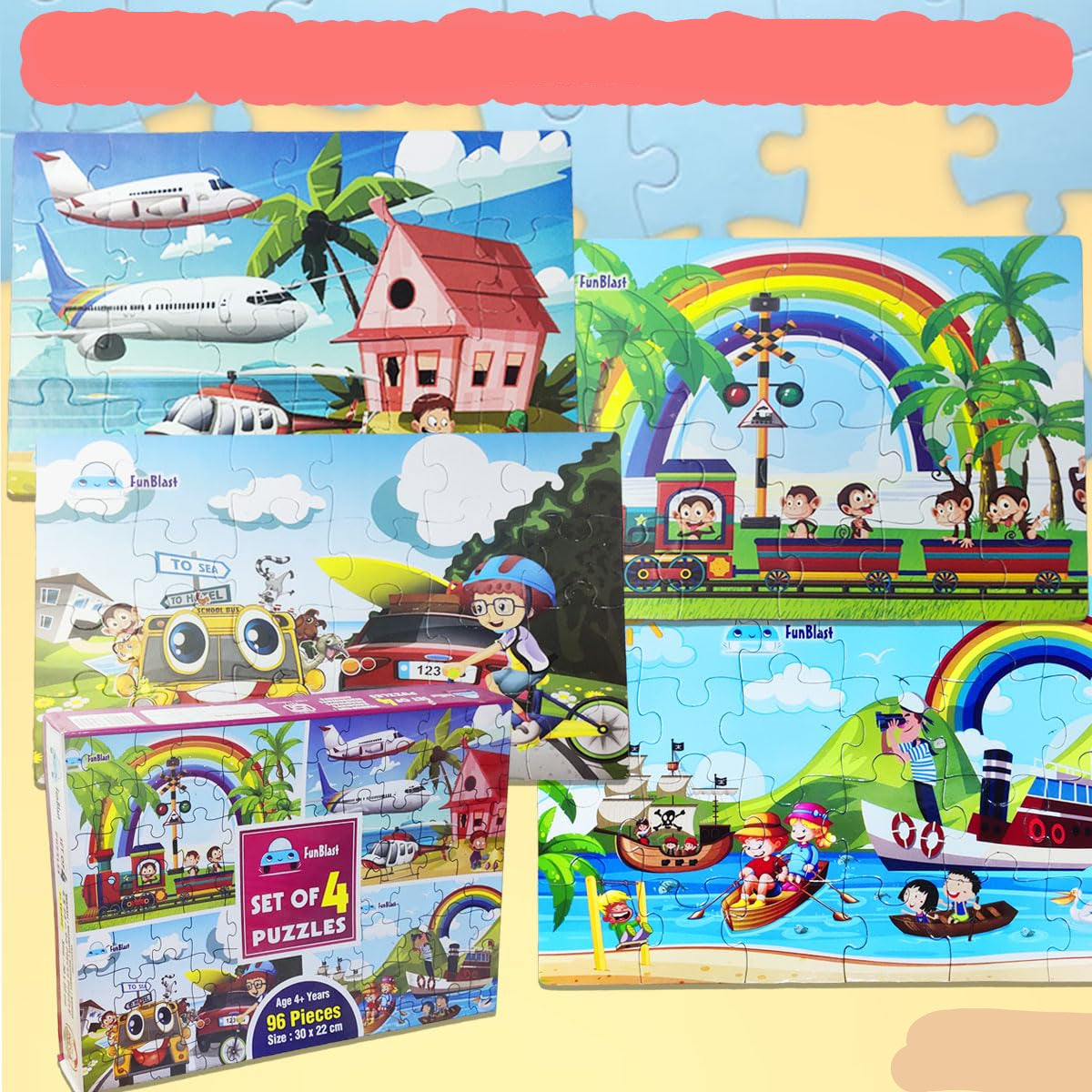 EduPuzzle | Découverte ludique - Puzzle en bois 3D d'animaux pour enfants