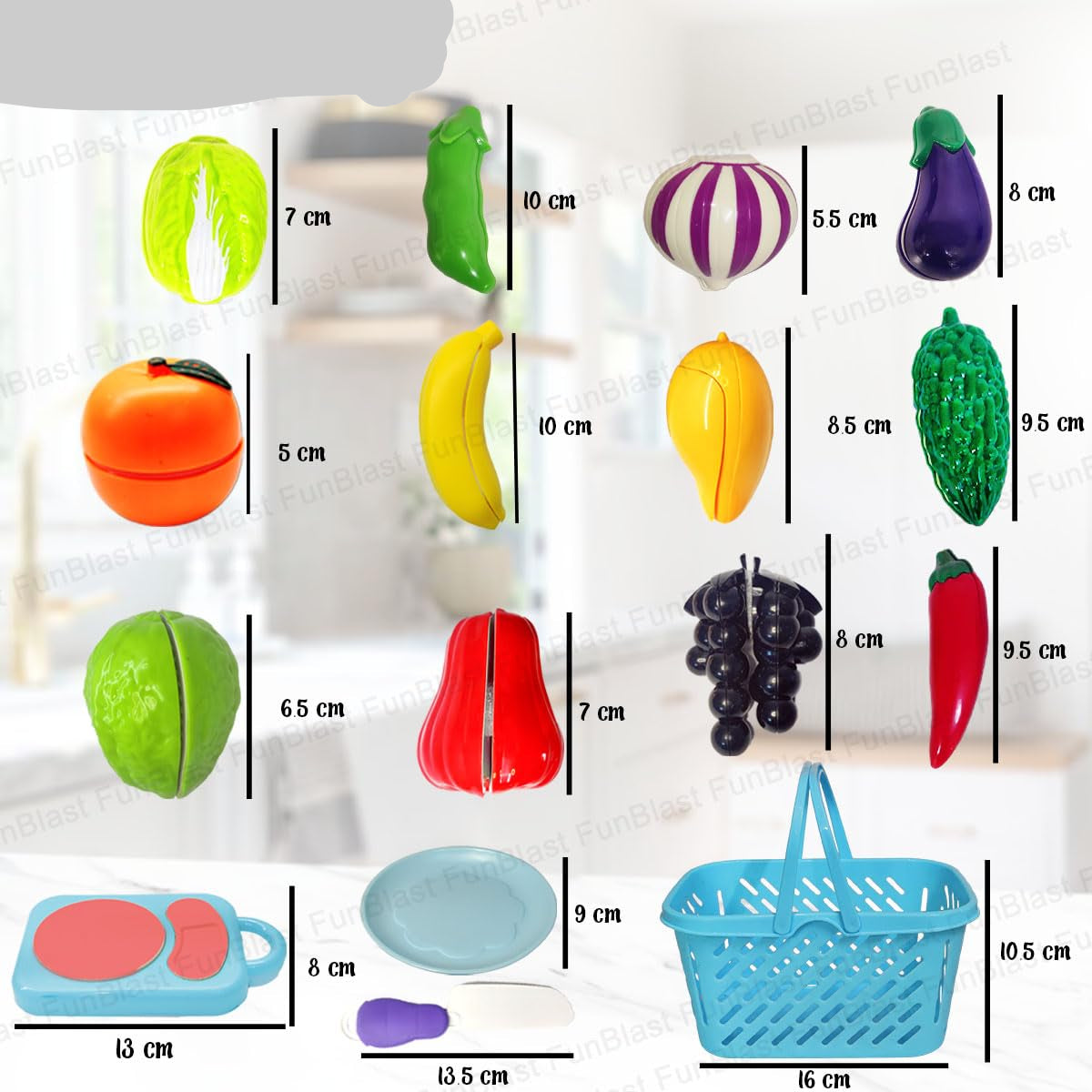 MiniChef | Fantasievoll kochen - Küchen-Spielset mit schneidbaren Gemüse, Kochutensilien und Zubehör