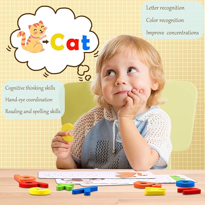 SpellFun | Aprender a leer jugando – Rompecabezas de ortografía Montessori