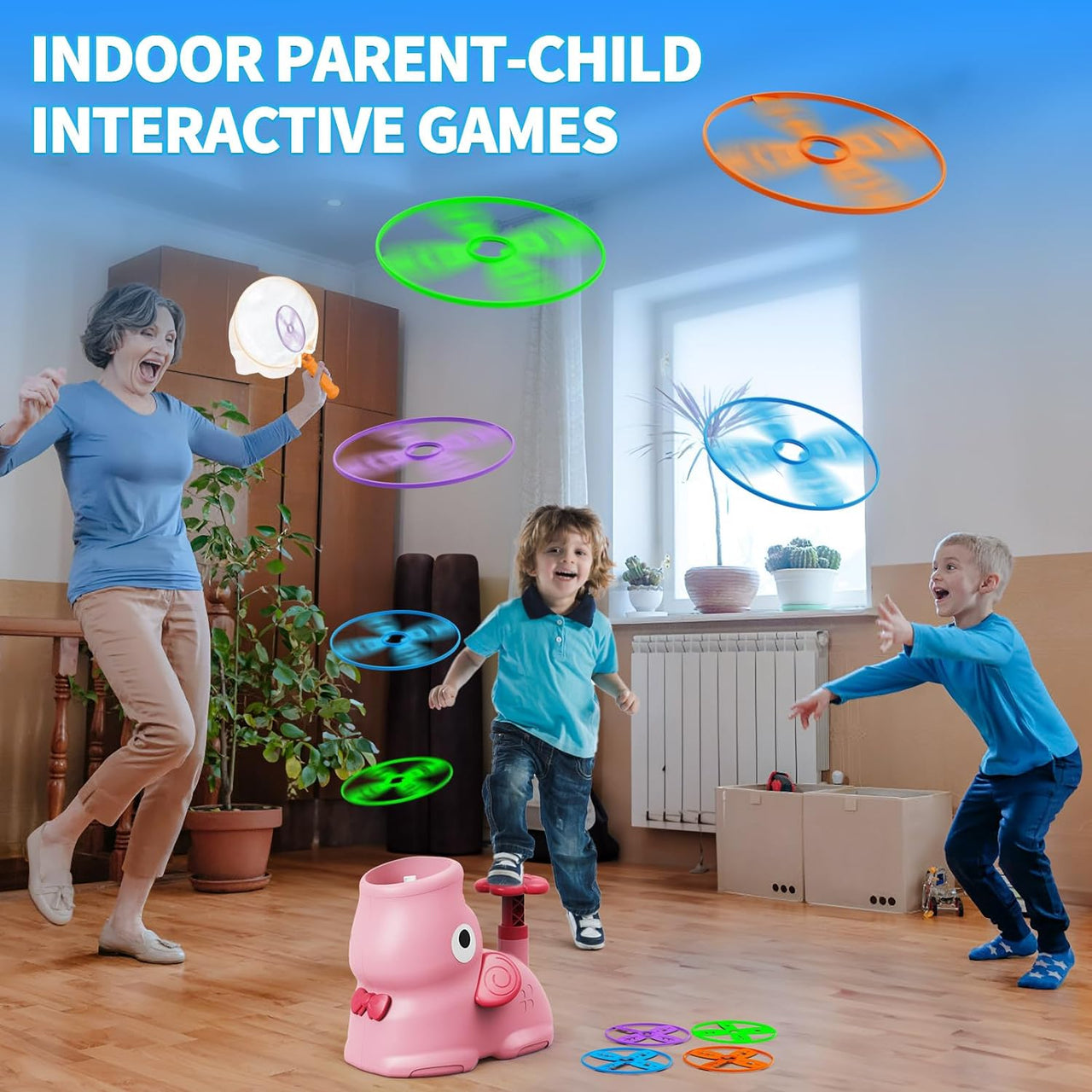 AirZoom Launcher | Bringen Sie Spielspaß auf neue Höhen - Fliegende Untertasse Spielset