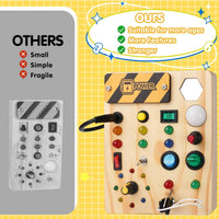 Thumbnail for EcoToys GlowSwitch | Rozwijaj kreatywność swojego malucha - Montessori LED drewniana tablica do zabawy