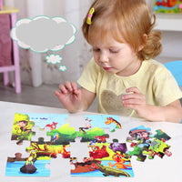 Thumbnail for PuzzleSafari | Avontuurlijk leerplezier - Dierenrijk panorama puzzel voor kinderen