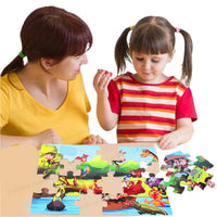 Thumbnail for PuzzleSafari | Avontuurlijk leerplezier - Dierenrijk panorama puzzel voor kinderen