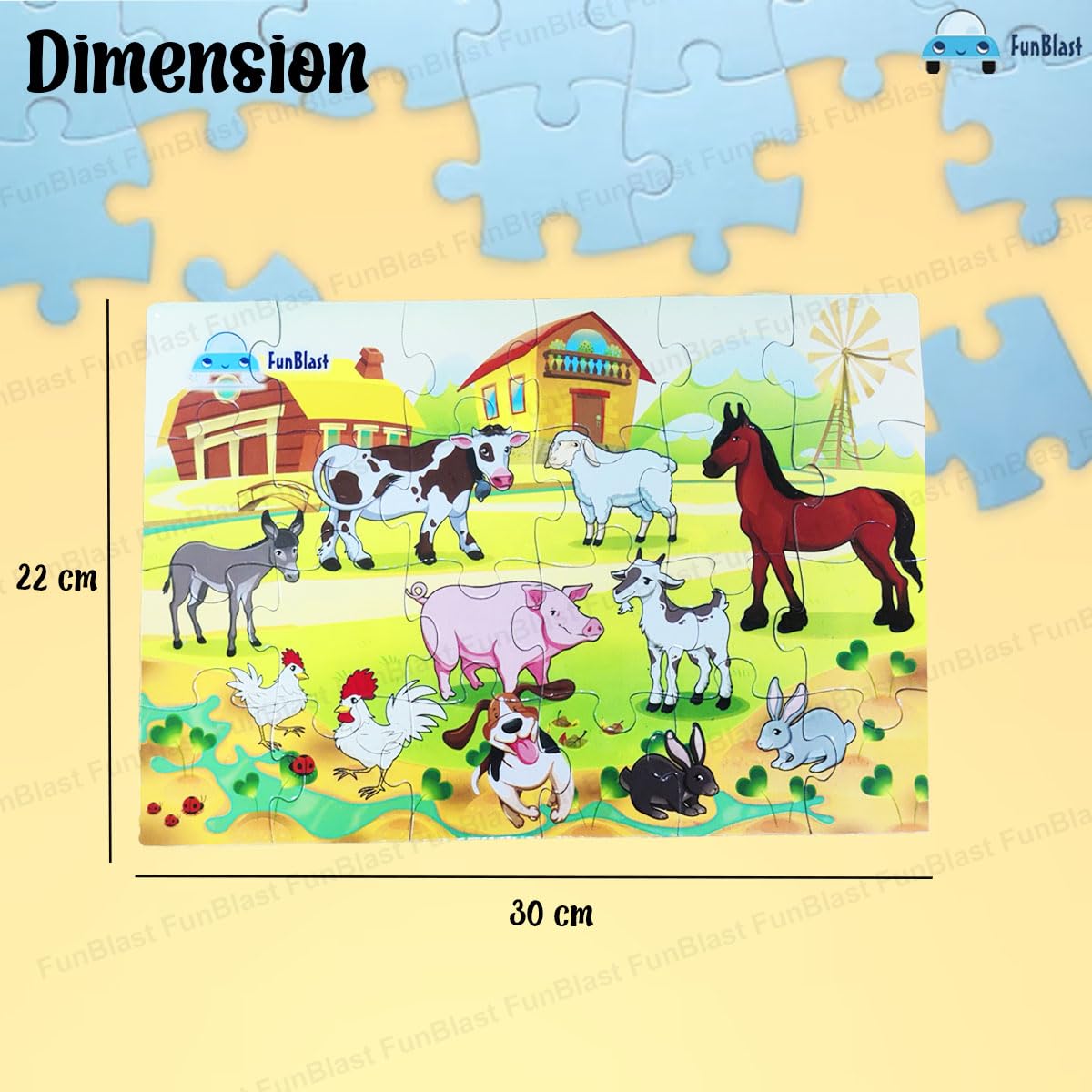 PuzzelZoo | Edukacyjna zabawa - Drewniana układanka ze zwierzętami dla dzieci