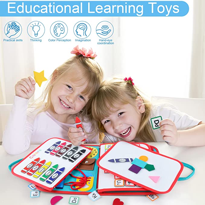 Toddler Activity Board | Play Fun and Learning - Montessori Toys