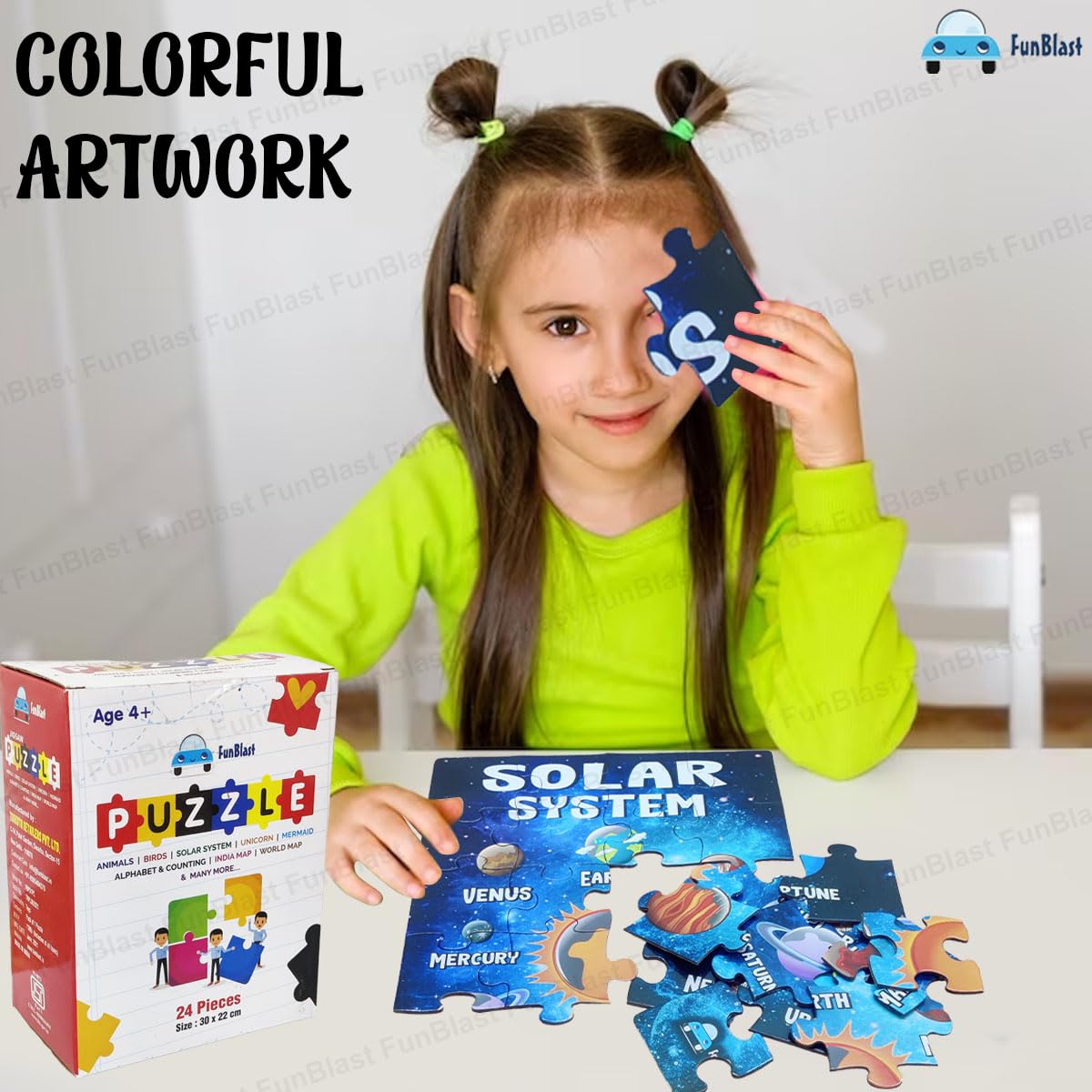 GalaxyQuest | Ontdek het universum - Houten zonnestelsel puzzel voor kinderen