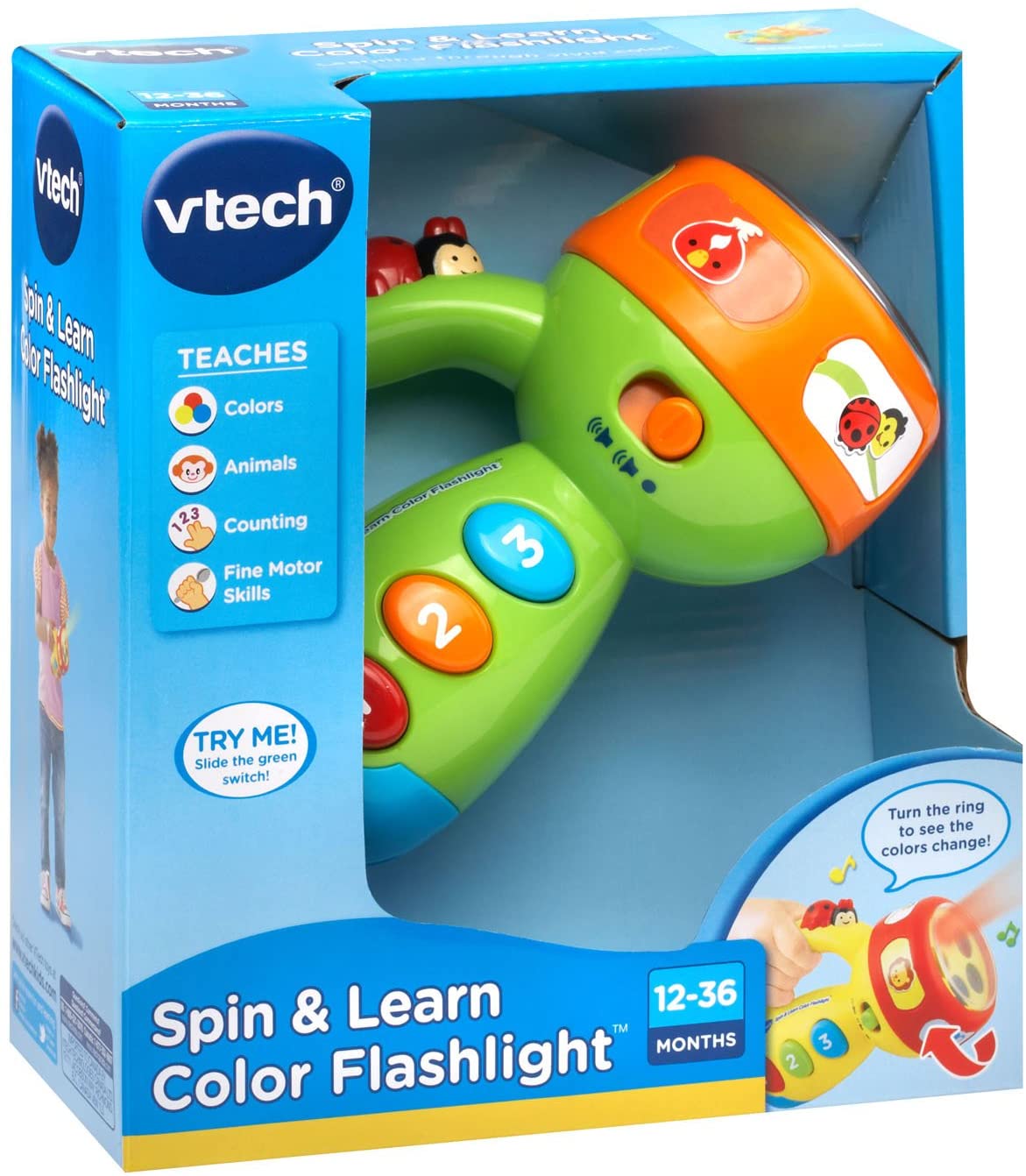 Spin & Learn | Torcia educativa - con colori e suoni