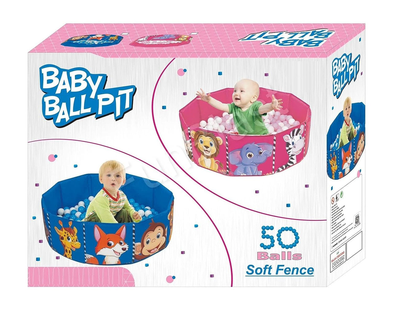 BalloFun | Spielen und Entdecken - Faltbare Bällebad für drinnen und draußen