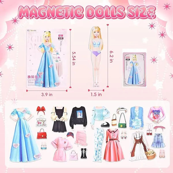 Magnetix PrincessPlay | Lascia che la tua fantasia prenda vita – Gioco di travestimento magnetico da principessa