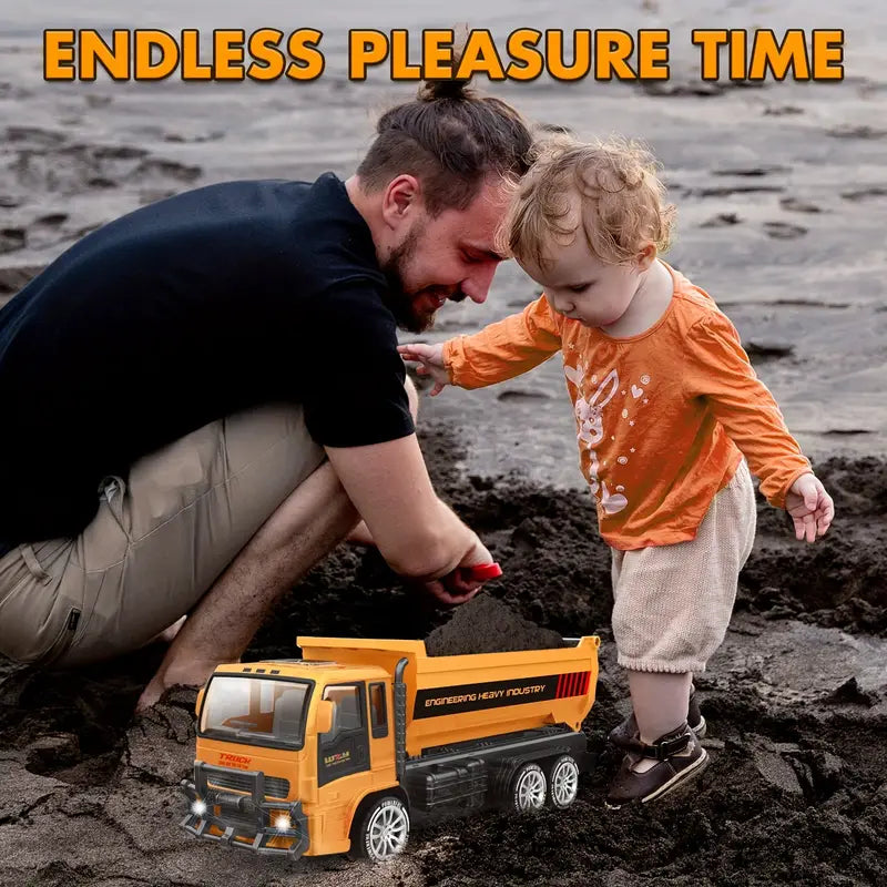 DynaTruck | Robusto camion RC - Veicolo da costruzione robusto per bambini