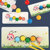 Thumbnail for Ecotoys Arcobaleno Worm Stack | Giocando a Impilare - Giocattolo Educativo Montessori per Impilare