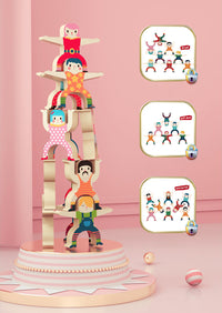 Thumbnail for Ecotoys AcroStack | Ausbalancierender Spielspaß - Holzstapelspiel für Kinder