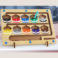 Thumbnail for Magnetix Labirynt Kolorów Puzzle | Odkryj Kolory i Cyfry - Edukacyjna Zabawka Montessori