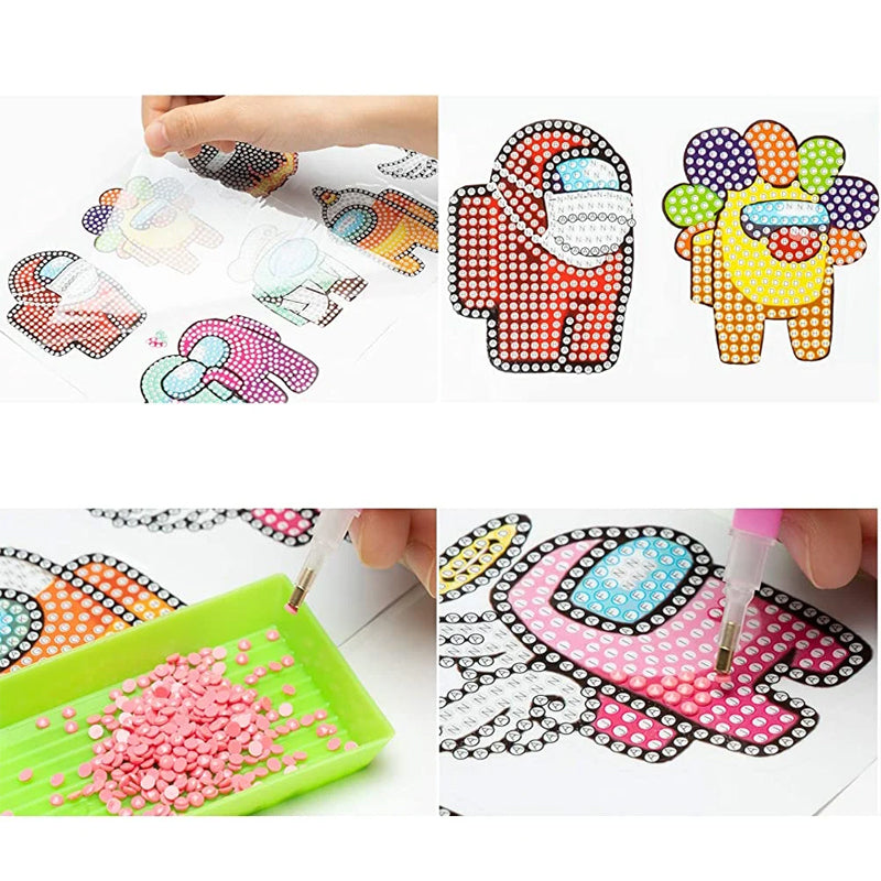 ShinyGem-Aufkleber | Magisches Bastelvergnügen - 5D Diamond Painting für Kinder