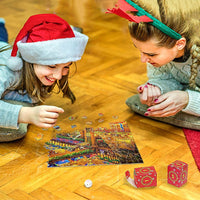 Thumbnail for Calendario dell'Avvento Puzzle di Natale | Rendi il Natale Magico - Puzzle da 1008 Pezzi in 24 Sportellini