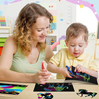 Thumbnail for ColorMagic | Ontdek de magie van kleuren - Regenboog kraspapier set