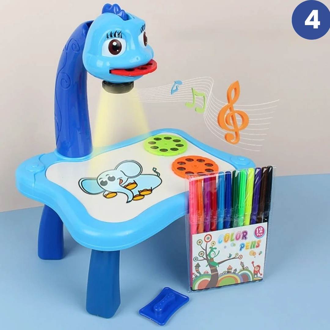 ArtGlow-Projektor | Inspiriere Kreativität & Lernen - LED Zeichenstift & Schreibtafel für Kinder