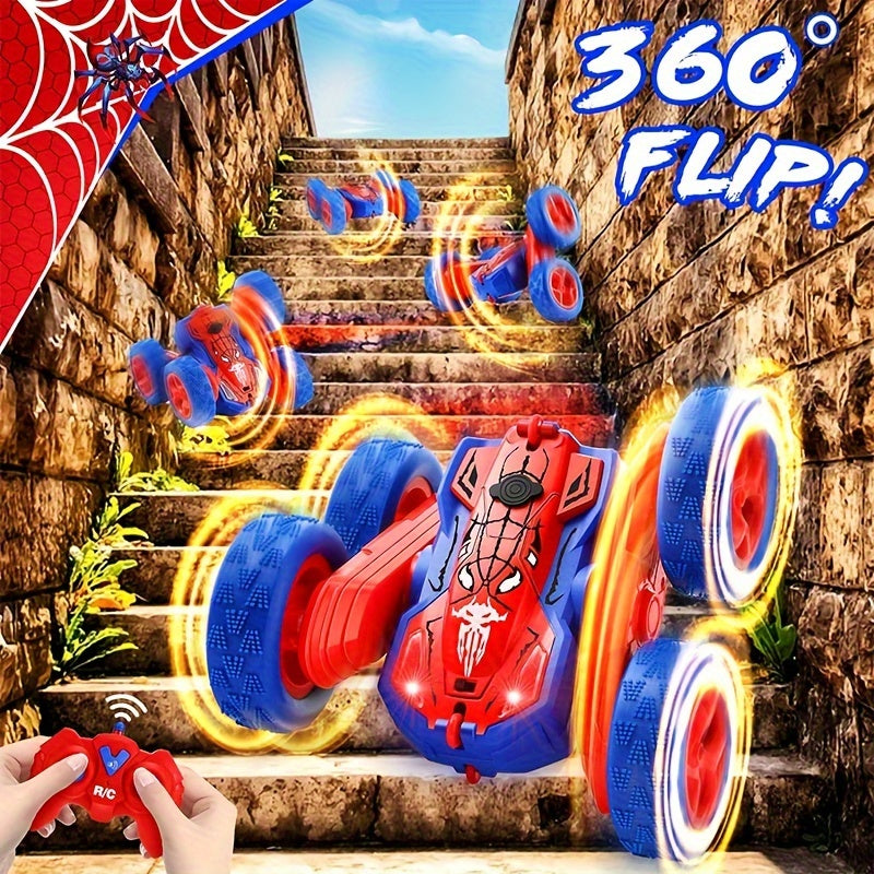 SpinMaster Stuntauto | Spektakl i akcja - 360° akrobacje ze światłem i sprayem