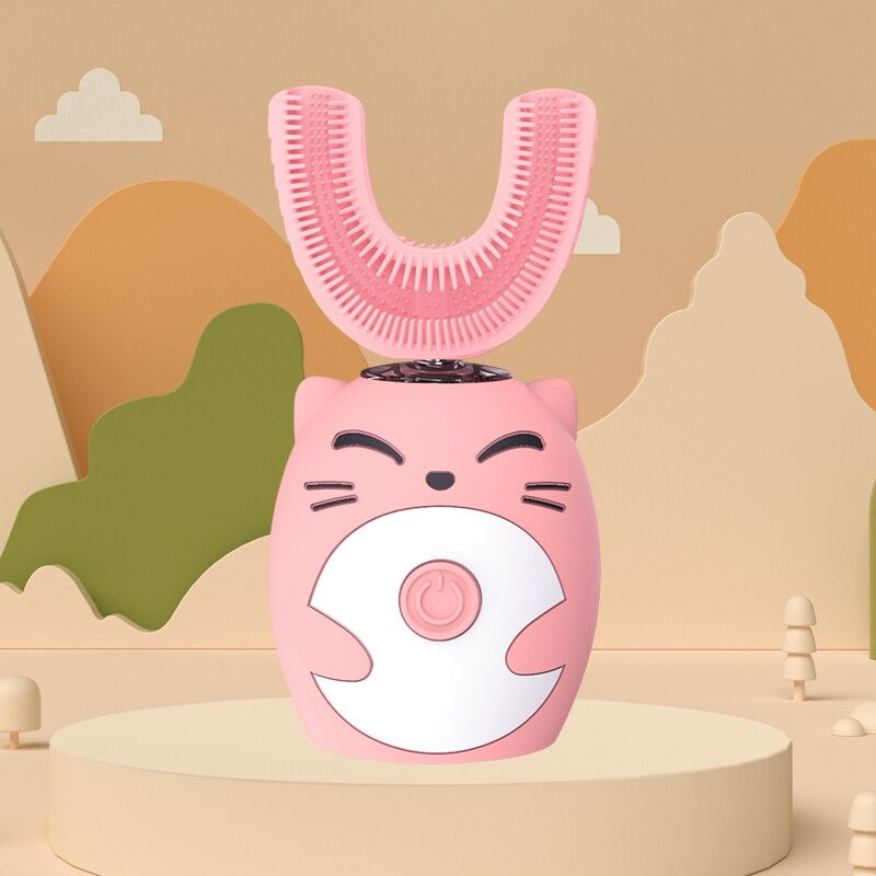 Brosse à dents électrique pour enfants | Rendez le brossage amusant - Brosse à dents pour enfants en forme de U