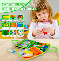 Thumbnail for EduPlay Busy Board | Stimuliere Lernen - Montessori Aktivitätsboard für Kleinkinder