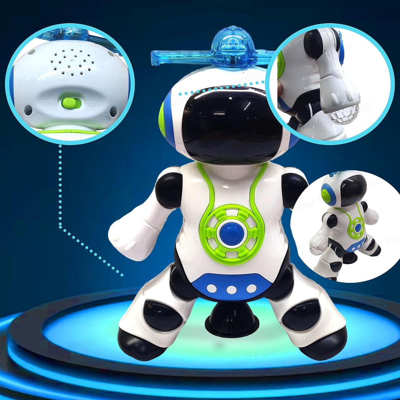 RoboGroove | Spettacolo danzante - Robot musicale elettronico con luci LED e rotazione a 360°