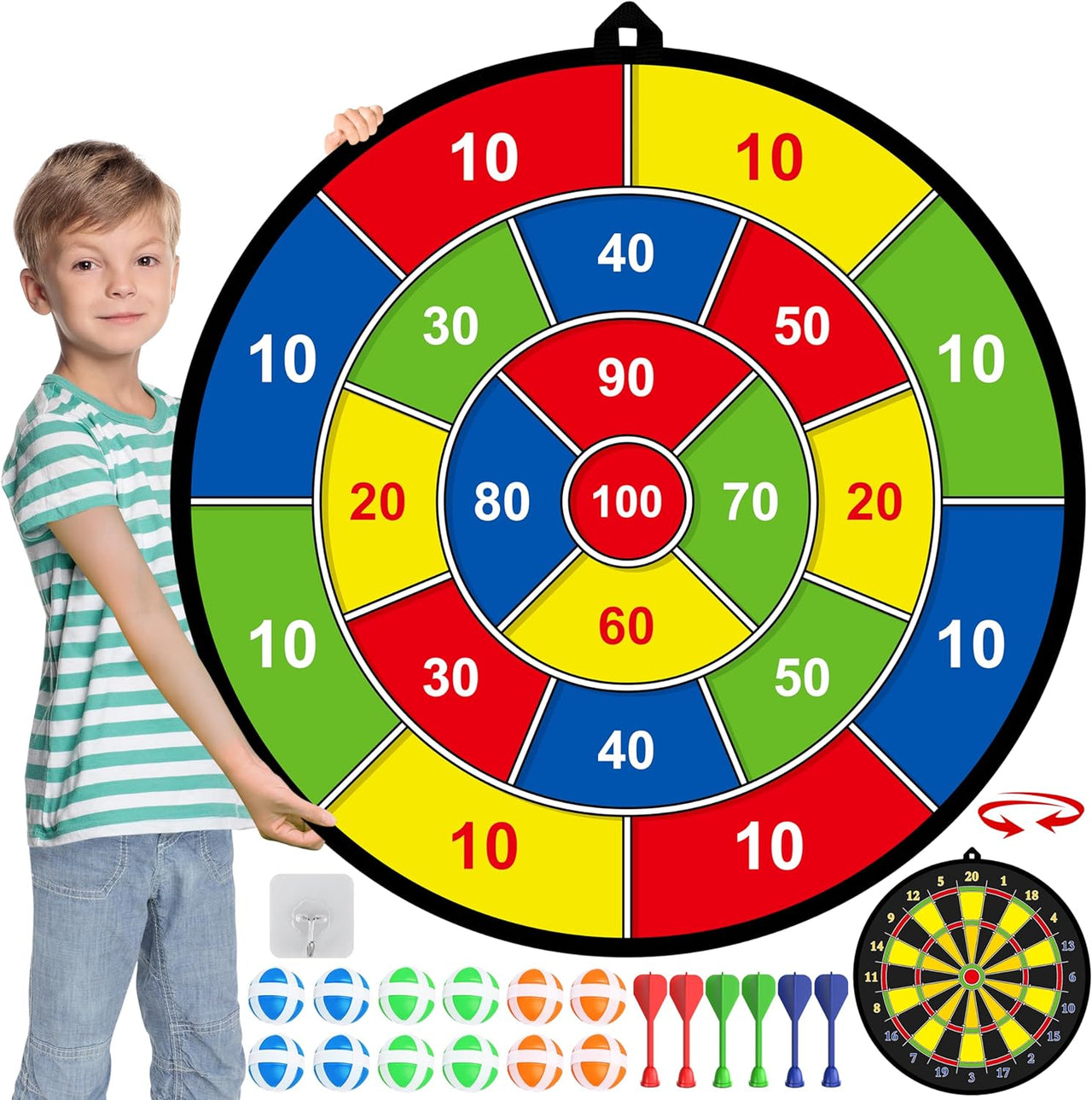 Set Avventure Freccette | Divertimento Eccitante per Bambini - Bersaglio con Palline Adesive