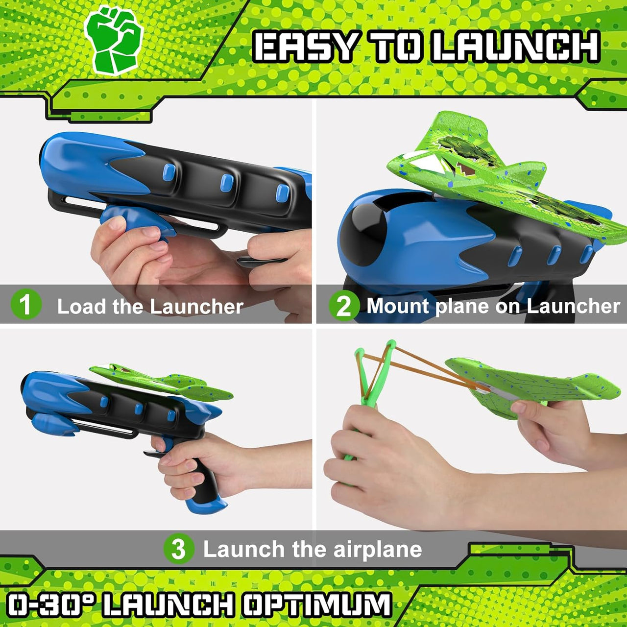 SkyGlide Launcher | Wnieś zabawę na nowe wyżyny - Zestaw do rzucania samolotów z pianki