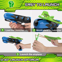 Thumbnail for SkyGlide Launcher | Wnieś zabawę na nowe wyżyny - Zestaw do rzucania samolotów z pianki