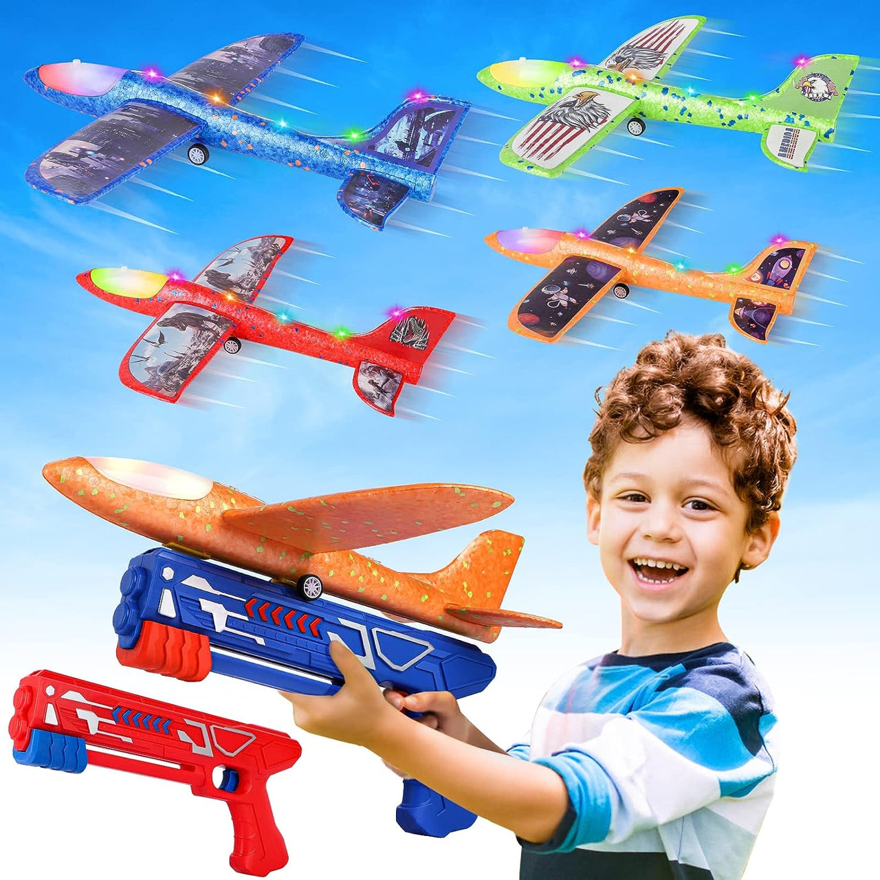 SkyGlide Launcher | Wnieś zabawę na nowe wyżyny - Zestaw do rzucania samolotów z pianki