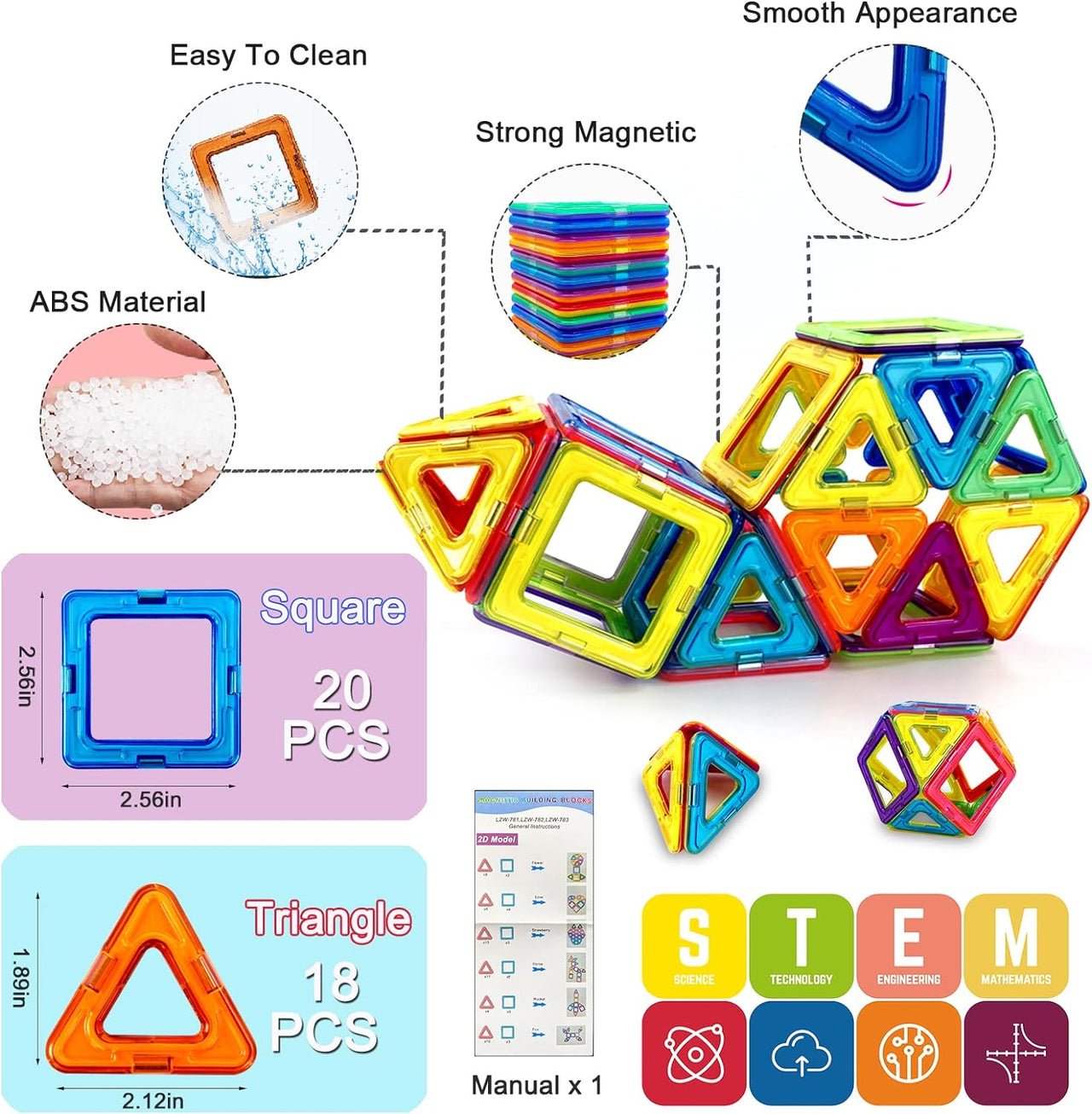 Magnetix Arkkitehtilaatat | Kannusta tulevia rakennusmestareita - Magneettinen rakennuslelu