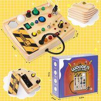 Thumbnail for EcoToys GlowSwitch | Rozwijaj kreatywność swojego malucha - Montessori LED drewniana tablica do zabawy