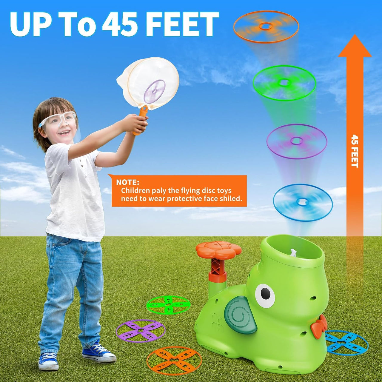 FlyDisc Pro | Disques Volants Lumineux - Jouet d'Extérieur pour Enfants