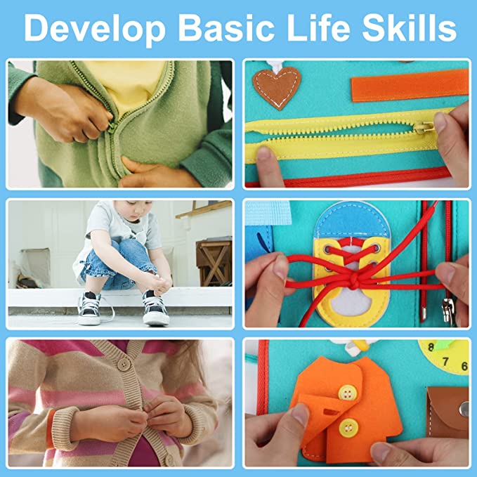 Toddler Activity Board | Play Fun and Learning - Montessori Toys