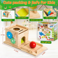 Thumbnail for EcoToys EduPlay Box | Stimola l'apprendimento e la scoperta - Set di gioco in legno Montessori