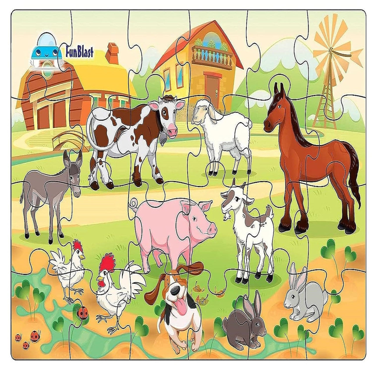 PuzzelZoo | Edukacyjna zabawa - Drewniana układanka ze zwierzętami dla dzieci