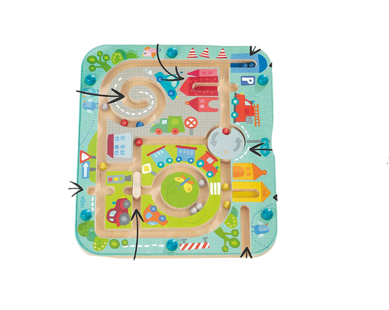 MazePlay | Jeu de labyrinthe magnétique - Déplacez les billes avec un stylo magnétique