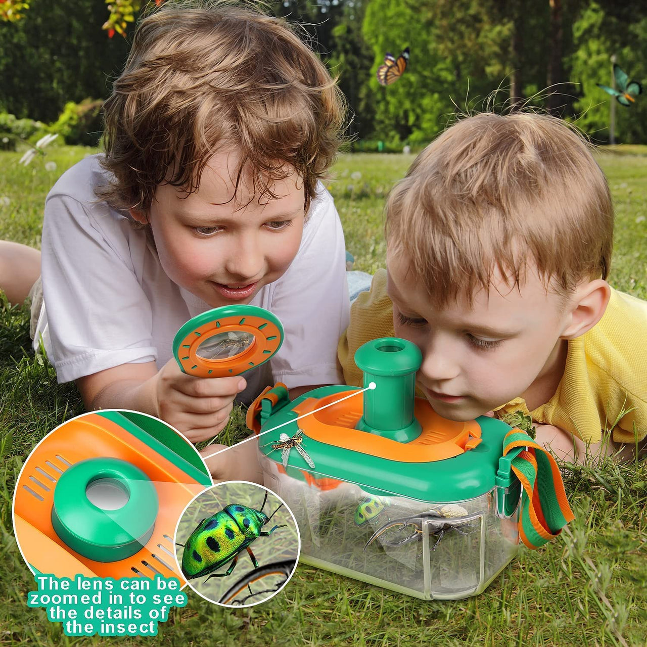 ExplorerBox | Découvrez la nature - boîte d'observation portable pour jeunes aventuriers