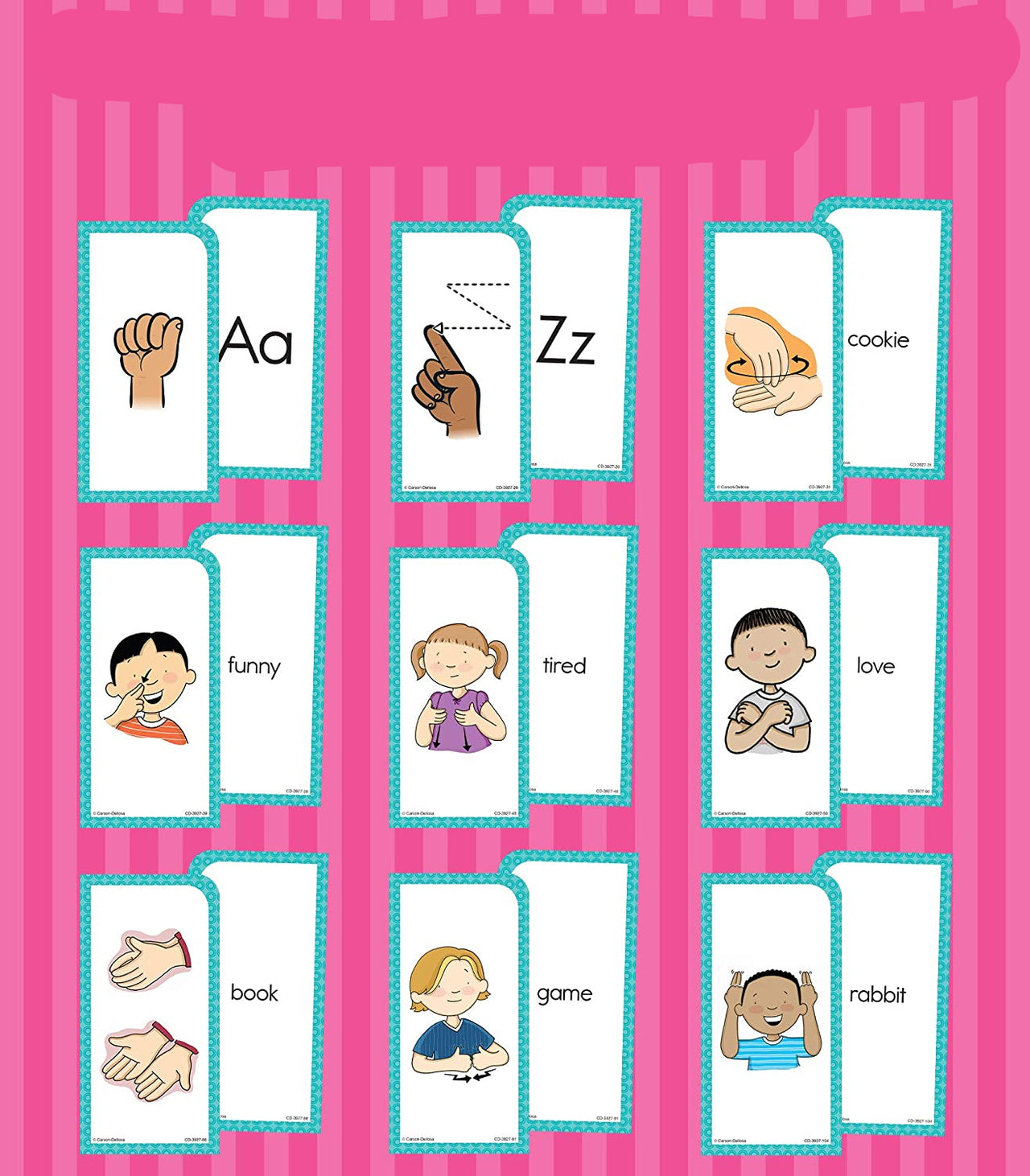ASL-Karteikarten | "Gebärdensprache lernen - Lernkarten für Kinder"