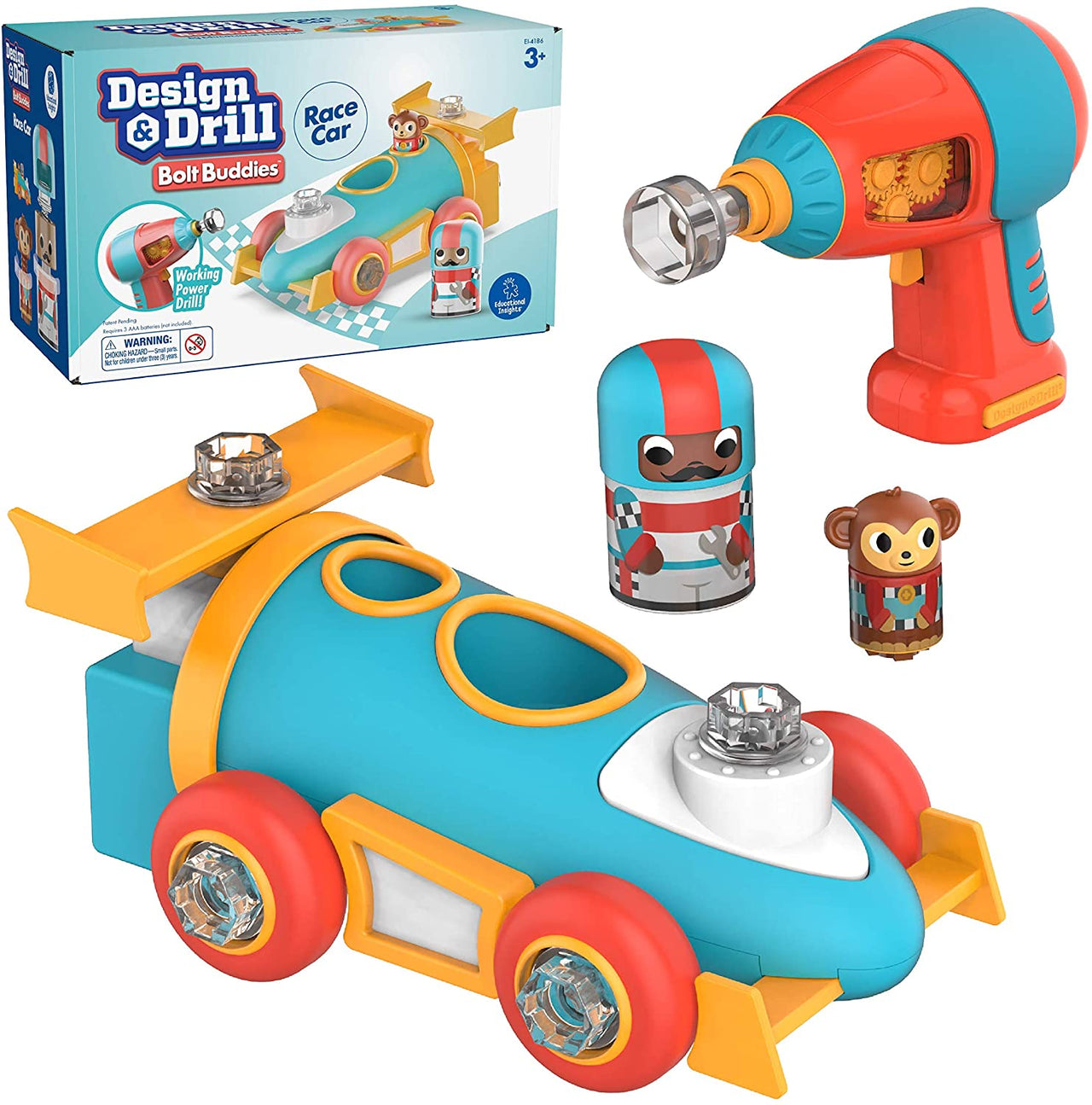 DrillKart | Plaisir de construction et de course - Go-Kart STEM avec perceuse électrique