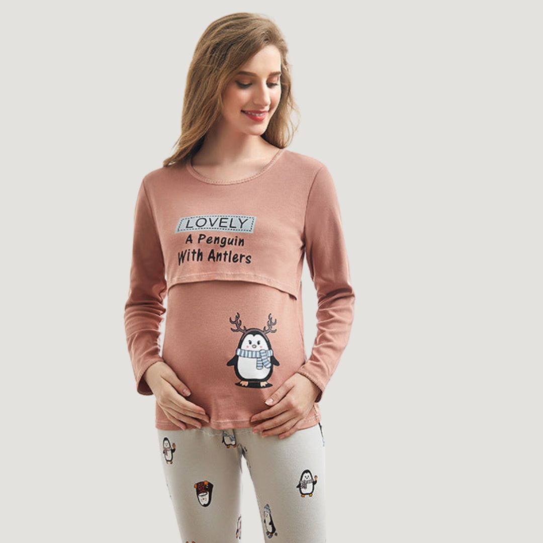 Mama's Comfort | Feel Beautiful and Caring - Soft Maternity Dress for Home