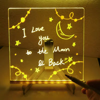 Thumbnail for Lámpara LED Personalizada | Tablero de Mensajes Creativo para Niños - Recargable y Extensible