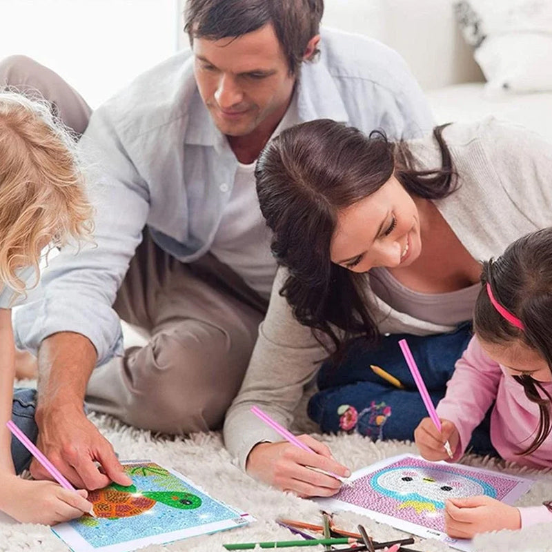 ShinyGem-Aufkleber | Magisches Bastelvergnügen - 5D Diamond Painting für Kinder