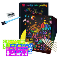 Thumbnail for ColorMagic | Ontdek de magie van kleuren - Regenboog kraspapier set