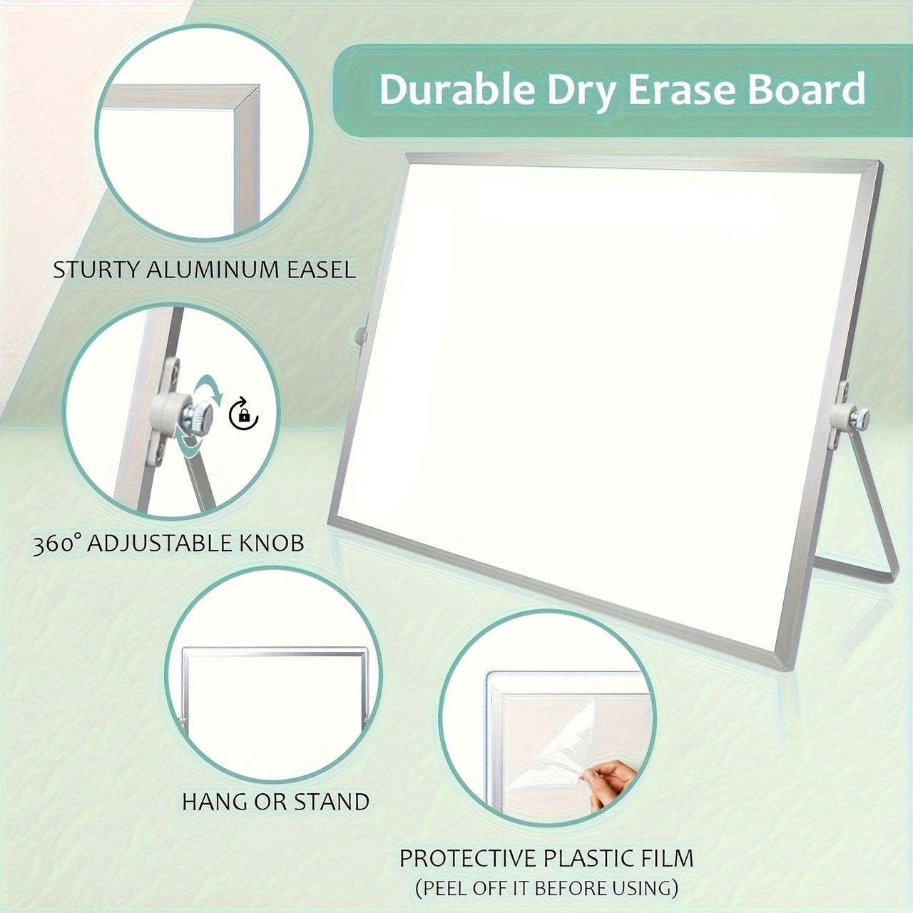Magnetix Whiteboard | Erstellen und organisieren Sie mühelos - Doppelseitiges magnetisches Whiteboard
