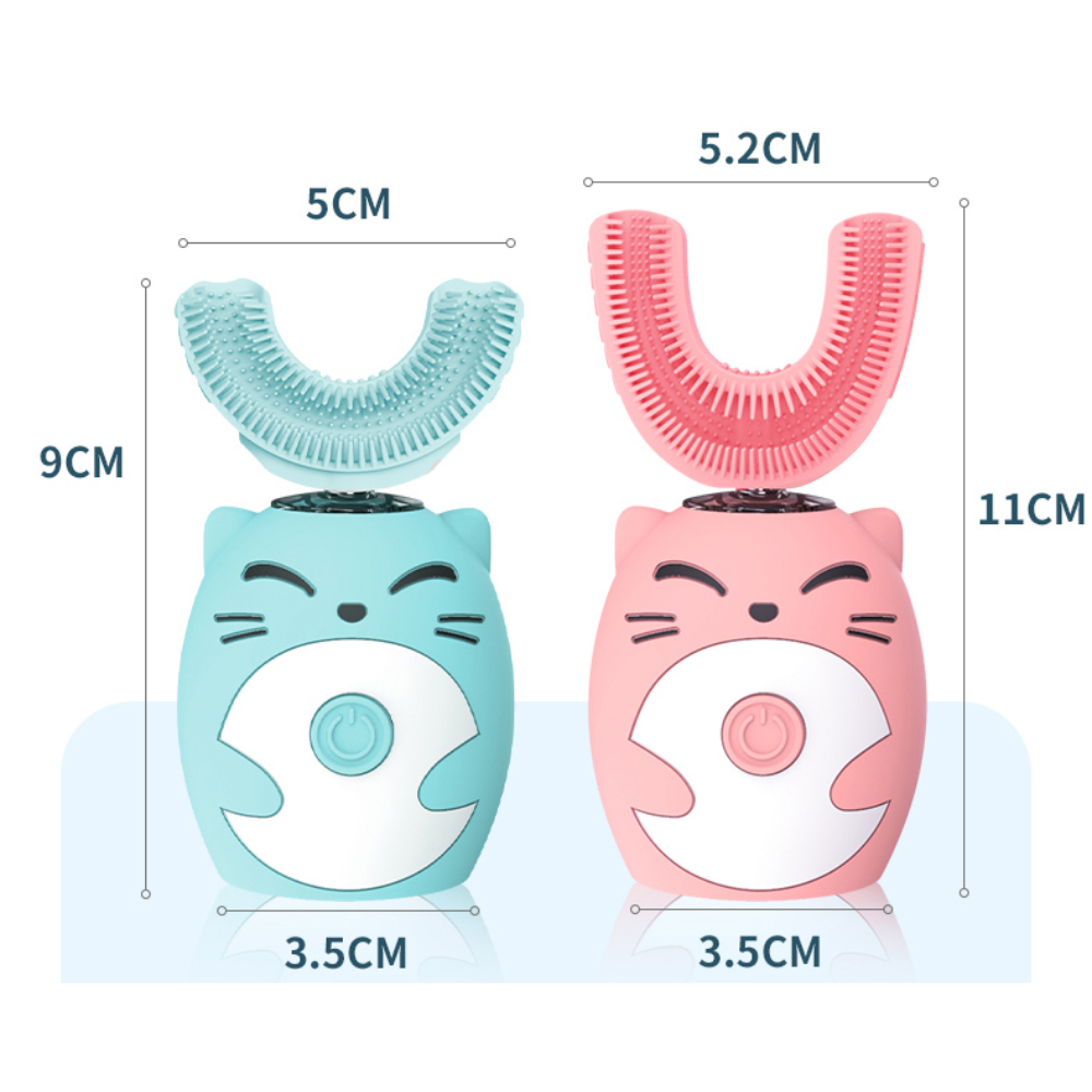 Brosse à dents électrique pour enfants | Rendez le brossage amusant - Brosse à dents pour enfants en forme de U
